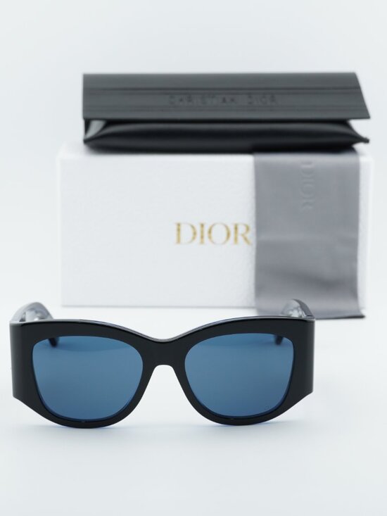 Dior DIORNUIT S1I 17B0 Square Sunglasses - Black / Blue main image 6